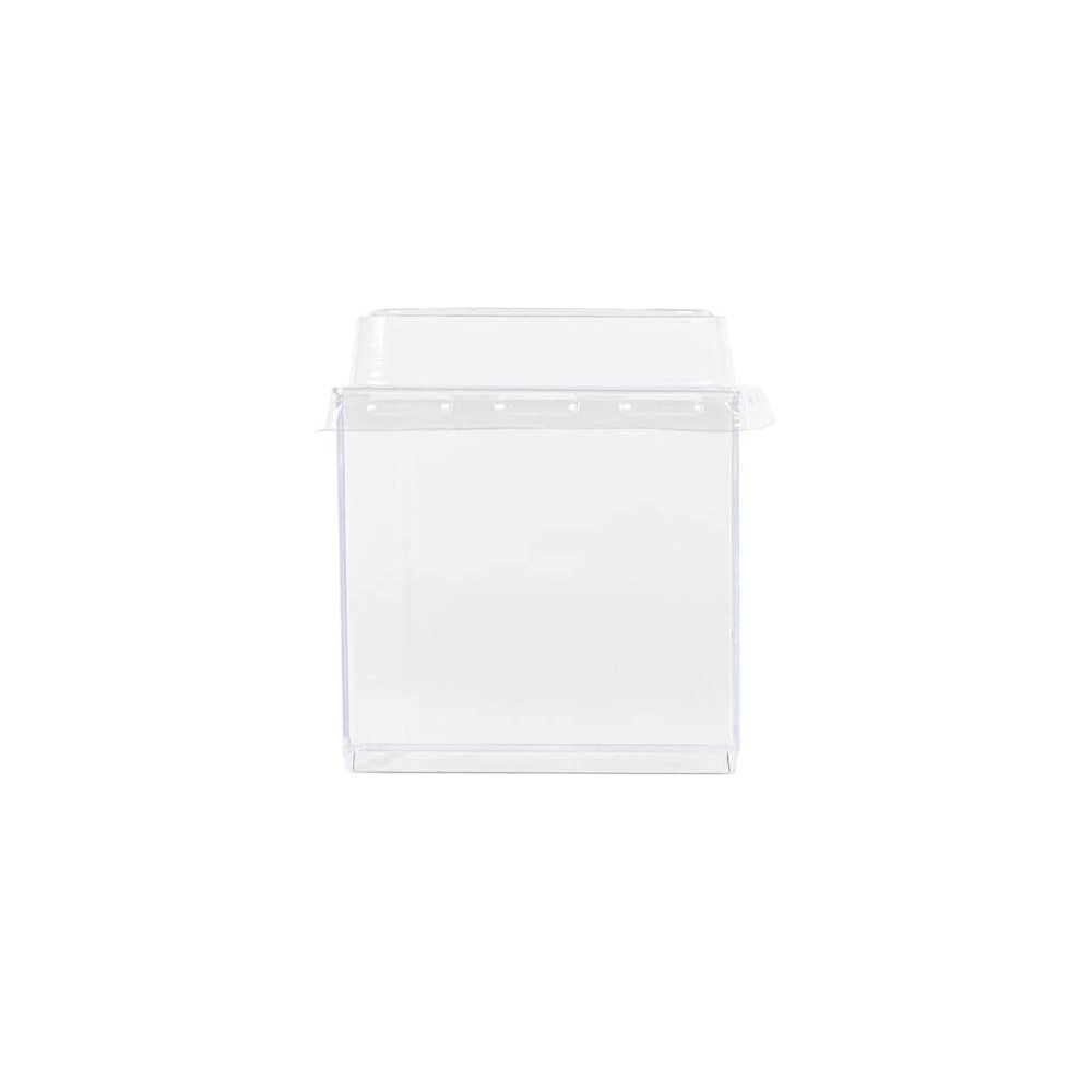 EcoQuality 2 oz Small Square Clear Plastic Dessert Cups with Domed Lids - Disposable Square Treat Candy Boxes with Lids - Dessert Tumbler Cup, Appetizers, Puddings, Tiramisu, Yogurt, Mousse (192 PACK)