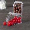 EcoQuality 2 oz Small Square Clear Plastic Dessert Cups with Domed Lids - Disposable Square Treat Candy Boxes with Lids - Dessert Tumbler Cup, Appetizers, Puddings, Tiramisu, Yogurt, Mousse (192 PACK) view 2