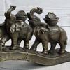 EUROPEAN BRONZE Elephant Carry Money Sign of Wealth and Good Fortune Bronze Sculpture Statue Decorative Handmade Gift view 4