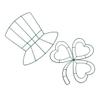 Gogogmee 2pcs Patrick's Day Iron Frame Wreath Making Kit Shaped Craft Hoops for Hanging Decor Party Supplies and Dream Catcher Projects view 1