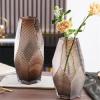 DYPASA Vase Modern Minimalist Geometric Creative Glass vase Ornaments Water Flowers Tulips Living Room Desktop Flower Arrangement Decoration Flower Vase (Size : CH) view 3