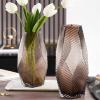 DYPASA Vase Modern Minimalist Geometric Creative Glass vase Ornaments Water Flowers Tulips Living Room Desktop Flower Arrangement Decoration Flower Vase (Size : CH) view 4
