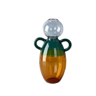 DYPASA Vase Nordic Creative Light Luxury Glass Vase Living Room Decoration Flower Arrangement Dried Flower Color Hydroponic Transparent Vase Flower Vase