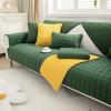 ALABOW Couch Covers Sectional L Shape Sofa Cover Pure Color Dutch Velvet Couch Cover 3 2 4 1 Seater Nordic Modern Sofa Slipcover Quilted Non-Slip Furniture Protector(#18,70x150cm) view 1