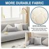 ALABOW Couch Covers Sectional L Shape Sofa Cover Pure Color Dutch Velvet Couch Cover 3 2 4 1 Seater Nordic Modern Sofa Slipcover Quilted Non-Slip Furniture Protector(#11,90x120cm) view 3