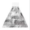 BOBOWUNY Modern Art 1 Pcs Hanging Kitchen Hand Towels, Abstract Gradient Black White Oil Painting Super Soft Microfiber Tie Towels Aborbent Washcloth for Bathroom Oven Tea Bar view 1