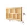 SUNESA Bookshelf Bookshelf Bookcase, Industrial Horizontal Long Shelf for Living Room Organizer for Living Room Storage Cubes Unit Shelf Bookcases view 2