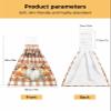 BOBOWUNY Thanksgiving 2 Pcs Hanging Kitchen Hand Towels, Farmhouse Brown Plaid Fall Pumpkin Cotton Leaf Super Soft Microfiber Tie Towels Aborbent Washcloth for Bathroom Oven Tea Bar view 3