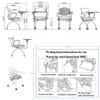 2 Pcs Durable Training Folding Chair,Adult Chair with Armrests,Metal Office ChairSimple Backrest Chair, for Home Office Metal Folding Stools view 2