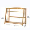 SUNESA Bookshelf Desktop Organizer Office Storage Rack Wood Display Shelf Office Storage Rack Small Bookshelf Modern Book Shelf for Bedroom Bookcases view 3