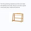 SUNESA Bookshelf Desktop Organizer Office Storage Rack Wood Display Shelf Office Storage Rack Small Bookshelf Modern Book Shelf for Bedroom Bookcases view 4