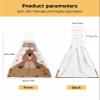 BOBOWUNY Groundhog Day 2 Pcs Hanging Kitchen Hand Towels, Cute Animal Spring Holiday Brown Super Soft Microfiber Tie Towels Aborbent Washcloth for Bathroom Oven Tea Bar view 3