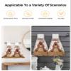 BOBOWUNY Groundhog Day 2 Pcs Hanging Kitchen Hand Towels, Cute Animal Spring Holiday Brown Super Soft Microfiber Tie Towels Aborbent Washcloth for Bathroom Oven Tea Bar view 4