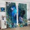Ocean Decorative Curtains, Underwater World Dolphin Coral Fish Boy's Bedroom Nursery Window Treatments Curtains, 2 Panel Set, 52x84 Inch view 4