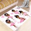 Cartoon Ballerina Dancer Rugs for Girls Lovely Kids Room Decor Carpets White Soft Dancing Girl Carpet Sofa Floor Mat for Living Sitting Playing Room Flannel Cartoon Rug for Girls Bedroom, 4'5' view 4