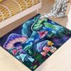 Cartoon Mushroom Rugs for Girls Lovely Kids Room Decor Carpets Purple Plant Theme Soft Carpet Sofa Floor Mat for Living Sitting Playing Room Flannel Cartoon Mushrooms Rug for Girls Bedroom, 4'5' view 4
