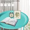Garden 4 you End Table Set of 2, Outdoor Side Table, Small Patio Table Metal Side Table, Round Folding Side Table, for Outdoor and Living Room,Green view 4