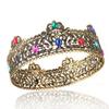 YADIRF Men's Crowns Metal Adult Men Birthday Prom Homecoming Party Crown King Crown For Festival Wedding Baby Shower (Dark Gold With Colorful Stone 1) view 4