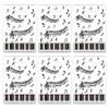 CupaPlay 50PCS Piano Notes Party Decorations Goodie Favor Plastic Bags Piano Notes Theme Party Supplies Decorations Music Birthday Baby Shower Birthday Bag view 1