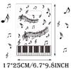 CupaPlay 50PCS Piano Notes Party Decorations Goodie Favor Plastic Bags Piano Notes Theme Party Supplies Decorations Music Birthday Baby Shower Birthday Bag view 2