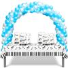 CupaPlay 50PCS Piano Notes Party Decorations Goodie Favor Plastic Bags Piano Notes Theme Party Supplies Decorations Music Birthday Baby Shower Birthday Bag view 3