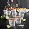 47th & Main White Ceramic Football Double Shot Glass, 3-Ounces, Cowboy Fan - Do A Shot view 2