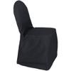 6 Pack Polyester Banquet Chair Covers, Slip Covers for Weddings (Black) view 1
