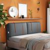 ZZYK Headboard Bed Backrest Wall Pillows Large Wedge Cushion Lumbar Positioning Support Pad Daybed Pillow with Removable Headboard Slipcover,Navy,Straps 78.7"/200cm view 1