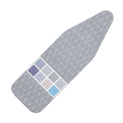 Ironing Board Cover and Pad Standard Size 15 x 54,3 Pairs of Hook and Loop Fastener Straps,Elastic Edges,Cotton Iron Board Cover with Scorch Resistant Thick Padding (Pattern G)