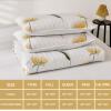 Dinjoy Quilt Set Queen Cute Floral Bedspread Coverlet Yellow Flower Quilts Microfiber Lightweight Summer Bedding Sets Reversible Soft Quilted Bed Cover for All Season(96"x90") view 4