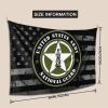 Rqwaaed United States Army National Guard Tapestry 60 * 40inch Boutique Wall Hanging Tapestry For Bedroom Party Home Decor view 2