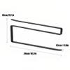 Paper Towel Holder Under Cabinet, Kitchen Towel Holder Towel Roll Holder Tissue Storage Rack Dispenser Cling Film Shelf Free Punch Hanger Organizer for Utility Room Countertop Laundry 2.2cm Thickness view 3