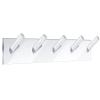 Chunful 2 Pcs Acrylic Wall Mounted Necklaces Organizer with 6 Hooks Clear Adhesive Jewelry Wall Mount Hanging Hooks for Necklaces Bracelets Rings Chains view 1