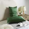 Silk Pillow Cases for Hair and Skin Mulberry Silk Pillowcase Soft Breathable Smooth Both Sided Natural Silk Pillow Cases with Zipper Beauty Sleep1 Pack for Gift(Standard,Green) view 2