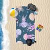 SunFancyCustom Jellyfish Colorful Beach Towel Personalized with Name Sandproof Bath Towels for Basketball Baseball 30 x 60 Inch view 3