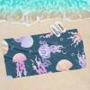 SunFancyCustom Jellyfish Colorful Beach Towel Personalized with Name Sandproof Bath Towels for Basketball Baseball 30 x 60 Inch view 4