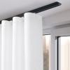 3.28-13.12Ft Long Curtain Track Ceiling Mount, Aluminum Curtain Rail/Privacy Room Divider For Balcony/Bay Window/Hotel/Office, Black, White (Color : White, Size : 200cm) view 3
