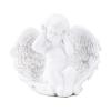 BRABUD Resin Hear No Evil Angle Statue White Cherubs Figurine Home Bedroom Living Room Book Shelf Decoration TQGJBS388 view 1