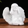 BRABUD Resin Hear No Evil Angle Statue White Cherubs Figurine Home Bedroom Living Room Book Shelf Decoration TQGJBS388 view 3