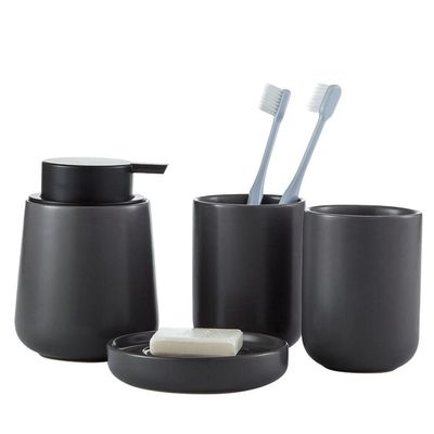 FEMUN,Bathroom Accessories Set,Bathroom ser,Bathroom Accessories Sets Complete,Bathroom Accessories-Suitable for bathrooms,Hotels, Including Liquid Bottles,soap Dishes,mouthwash Cups,Toothbrush Cups