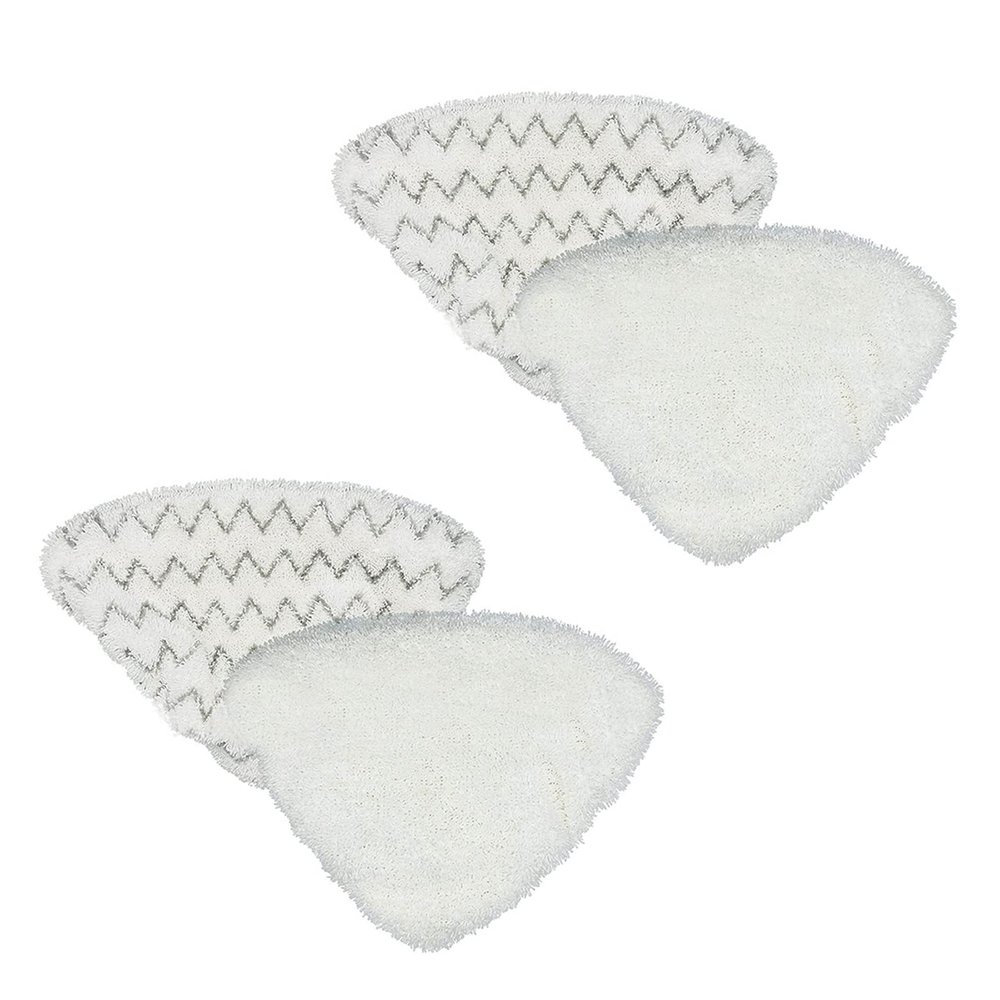 Carkio 4 Pieces Steam Mop Pads Replacement Compatible with Bissell PowerEdge and PowerForce Lift-Off Steam Mop 2078, 2165, 20781 Series (2 Soft + 2 Scrubby)