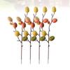 12 Pcs Easter Crafts Fruits Silk Stems Outdoor Decor Artificial Plants Stems Artificial Floral Stub Stem Basket Decor Artificial Flowers Easter Adornment Willow Branch Easter Egg view 4