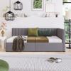 Merax Upholstered Daybed with 2 Storage Drawers Twin Size Sofa Bed Frame No Box Spring Needed, Linen Fabric view 1