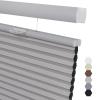 Pasoun Cordless Top Down Bottom Up Window Blinds, Blackout Blinds for Indoor Windows, Single Cell Honeycomb Blind & Shade for Home Kitchen Bedroom (20" W x 48" H, Grey, Grey Valance) view 1