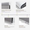 Pasoun Cordless Top Down Bottom Up Window Blinds, Blackout Blinds for Indoor Windows, Single Cell Honeycomb Blind & Shade for Home Kitchen Bedroom (20" W x 48" H, Grey, Grey Valance) view 4