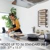 ZICOTO Space Saving Spice Rack Organizer Shelf for Wall Mount - Easy To Install Modern Hanging Racks For up to 56 Jars - Perfect Seasoning Organizer For Your Kitchen view 2