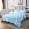 Dog Paw Print Kids Bedspread Twin Size,Cute Animals Pets Paw Toddler Coverlet Set,Girls Boys Adults Room Decor,Cartoon Dog Kawaii Fashion Quilted Coverlet,Blue Lovely Bedding Quilt,1 Pillowcase view 3