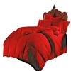 All Season Comforter Set Ultra-Soft 800 Thread Count Egyptian Cotton Alternative Down 7 PC Comforter & Sheet Set - 1PC Comforter, Flat Sheet, Fitted Sheet & 4 Pillowcases Full XL (Red) view 1