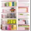 Katzowen Children's Bookshelf Organiser Bookshelf Rotation Corner Bookcase Vertical Combination Multi-Layer Storage Holder, Diameter- 46cm view 1