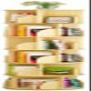 Katzowen Shelves Bookshelf Organizer Bookshelf Large Pine 360  Rotating190cm Tall Round Corner Bookcase - Easy to Assemble view 1